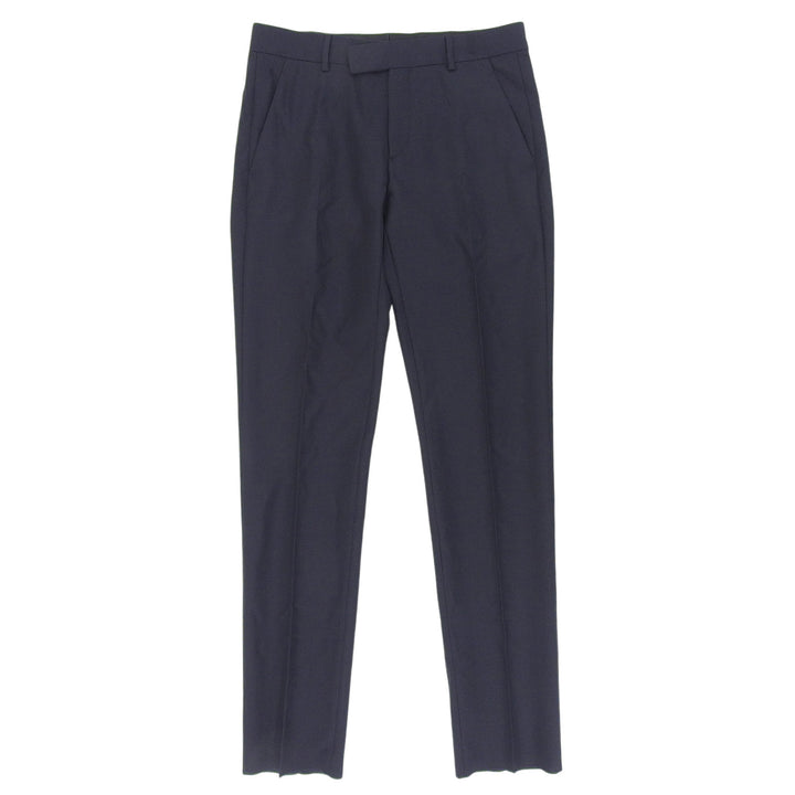 Pristine DIOR slacks Dark navy wool mens 48 013C120A4441