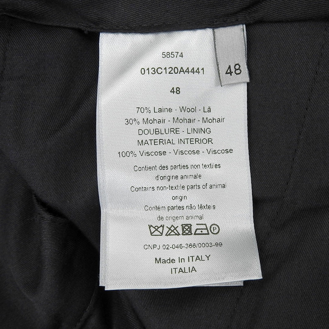 Pristine DIOR slacks Dark navy wool mens 48 013C120A4441