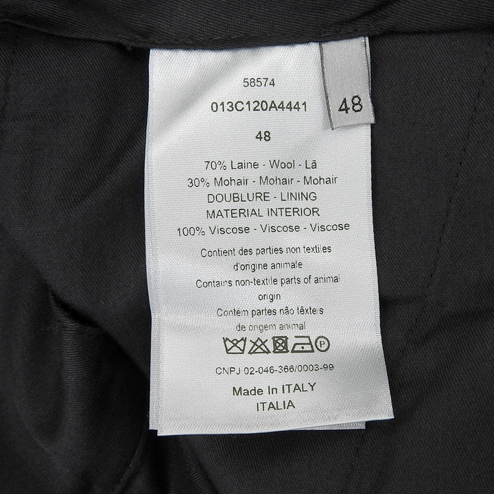 Pristine DIOR slacks Dark navy wool mens 48 013C120A4441