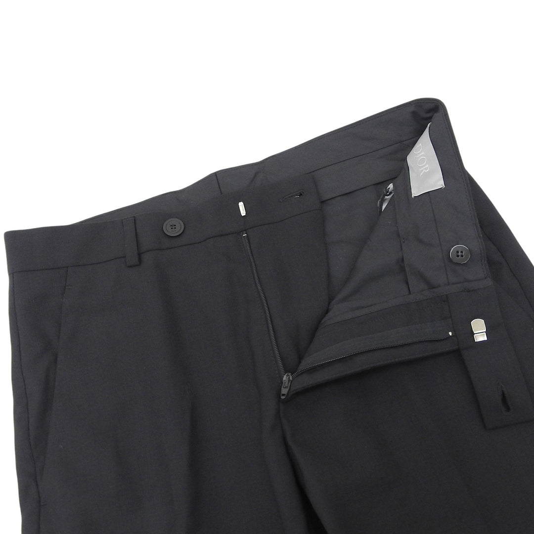 Pristine DIOR slacks Center-press tapered pants black wool mens 44 013C120A4866