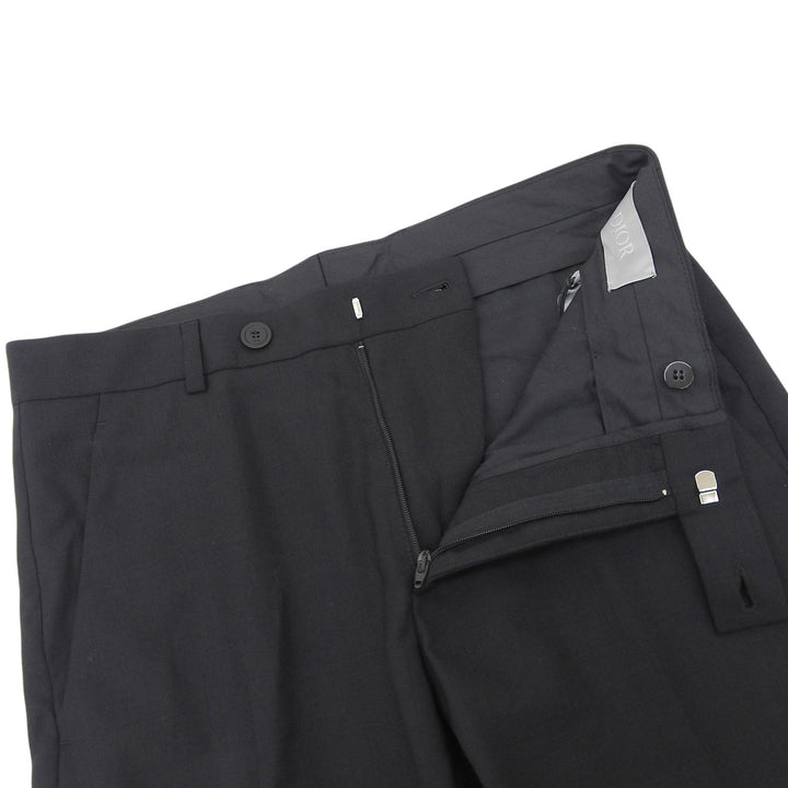 Pristine DIOR slacks Center-press tapered pants black wool mens 44 013C120A4866