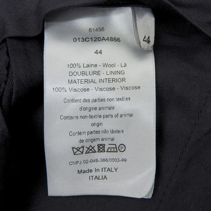 Pristine DIOR slacks Center-press tapered pants black wool mens 44 013C120A4866