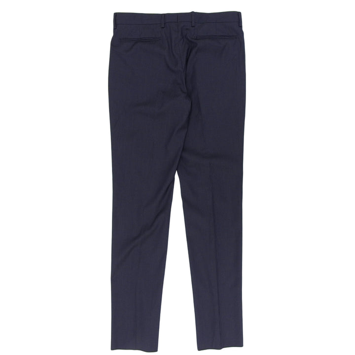 Pristine DIOR slacks Center-press tapered pants Navy wool mens 633C720A5084