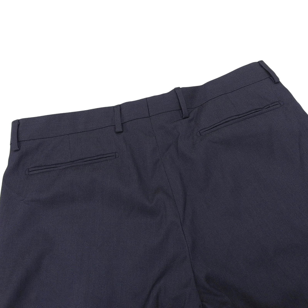 Pristine DIOR slacks Center-press tapered pants Navy wool mens 633C720A5084