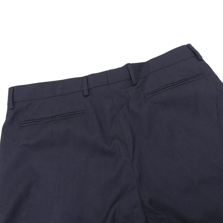 Pristine DIOR slacks Center-press tapered pants Navy wool mens 633C720A5084