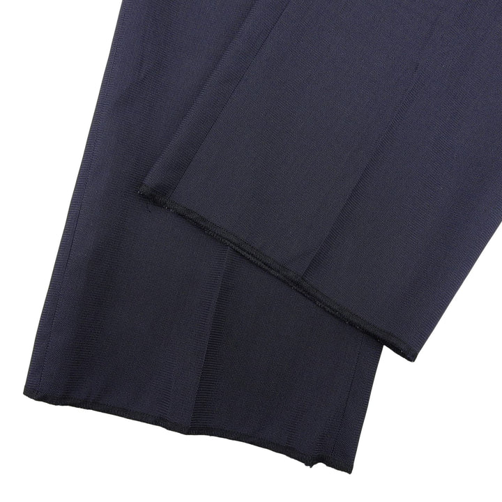 Pristine DIOR slacks Center-press tapered pants Navy wool mens 633C720A5084