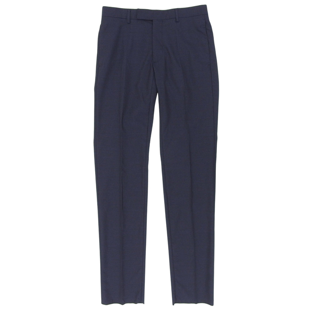 Pristine DIOR slacks Center-press tapered pants Navy wool mens 633C720A4767