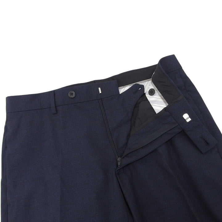 Pristine DIOR slacks Center-press tapered pants Navy wool mens 633C720A4767