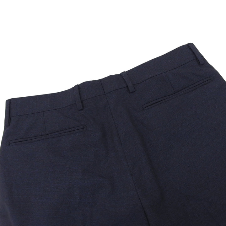 Pristine DIOR slacks Center-press tapered pants Navy wool mens 633C720A4767
