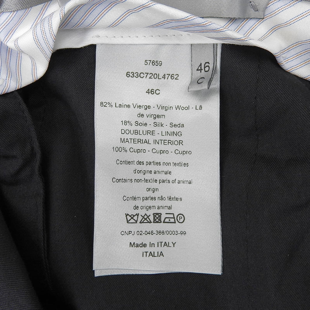 Pristine DIOR slacks Center-press tapered pants black wool mens 633C720L4762