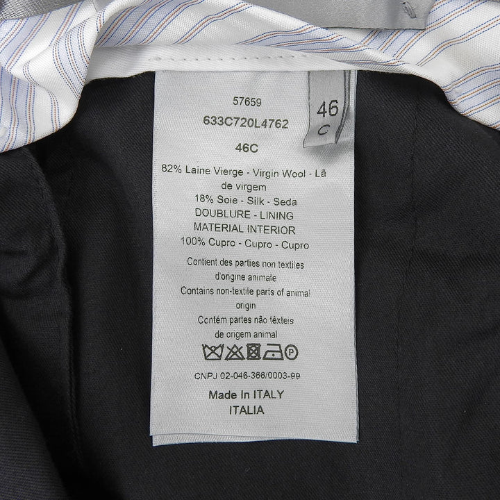 Pristine DIOR slacks Center-press tapered pants black wool mens 633C720L4762