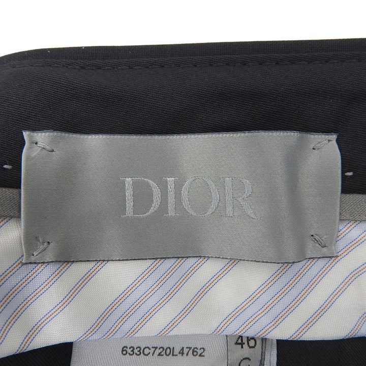 Pristine DIOR slacks Center-press tapered pants black wool mens 633C720L4762