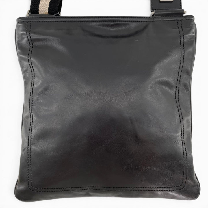 Very Good BALLY Shoulder Bag TAISTEN-MD Trainspotting Barry Stripe Leather mens