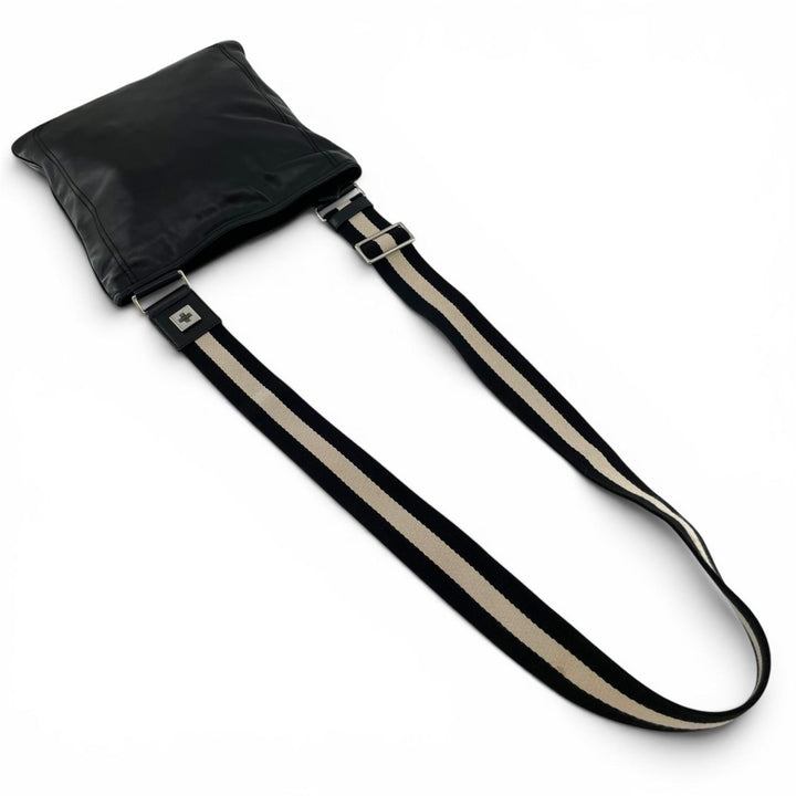 Very Good BALLY Shoulder Bag TAISTEN-MD Trainspotting Barry Stripe Leather mens