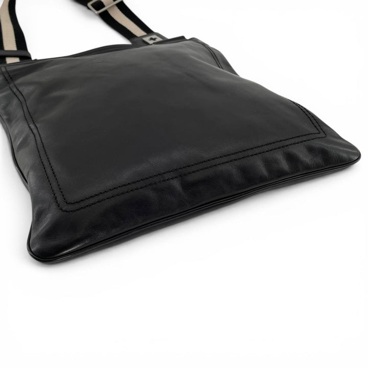 Very Good BALLY Shoulder Bag TAISTEN-MD Trainspotting Barry Stripe Leather mens
