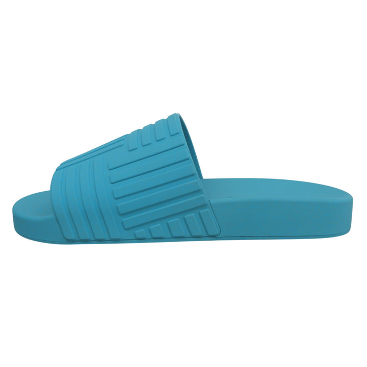 Pristine BOTTEGAVENETA Sandals blue rubber mens 42