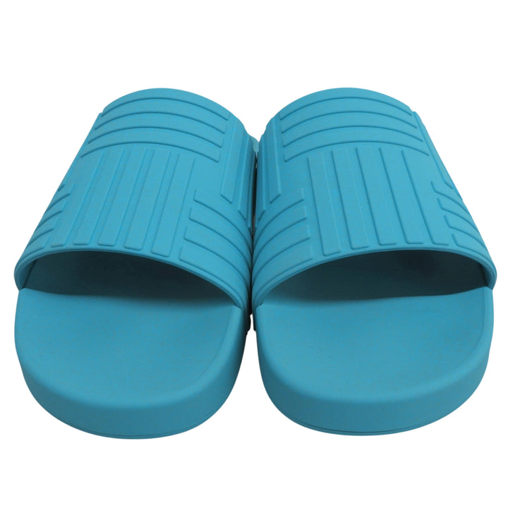 Pristine BOTTEGAVENETA Sandals blue rubber mens 42