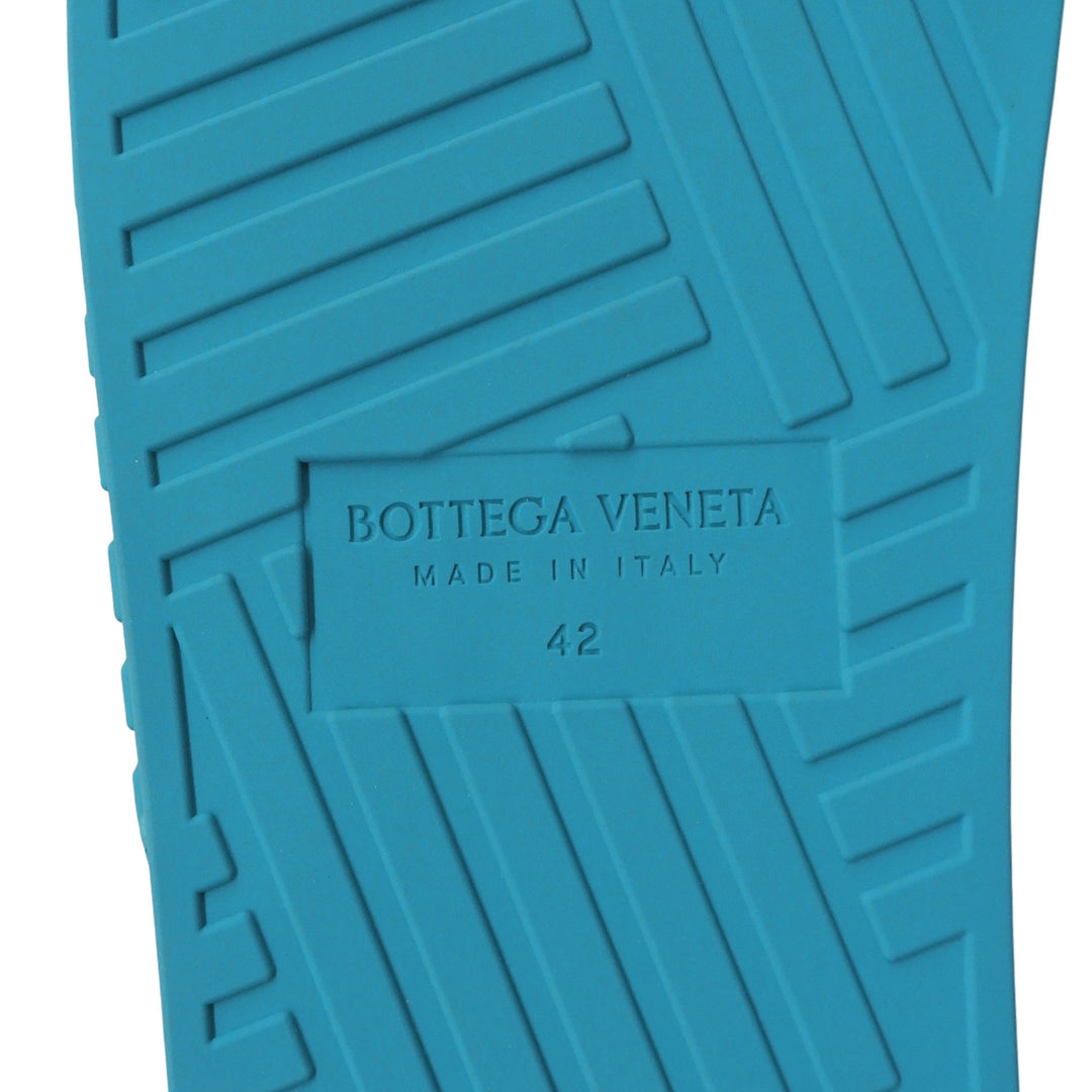 Pristine BOTTEGAVENETA Sandals blue rubber mens 42