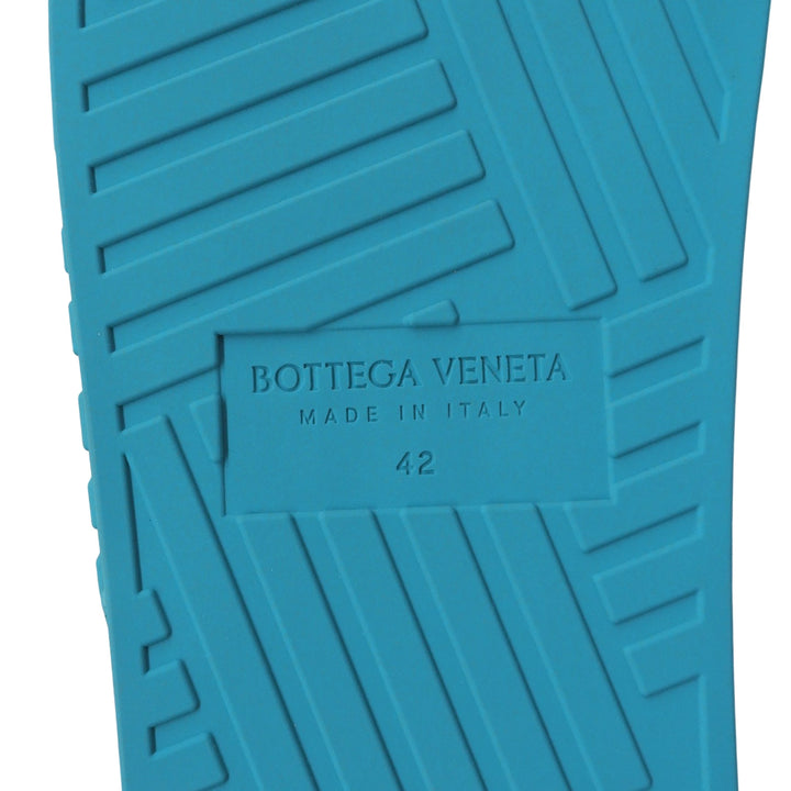 Pristine BOTTEGAVENETA Sandals blue rubber mens 42