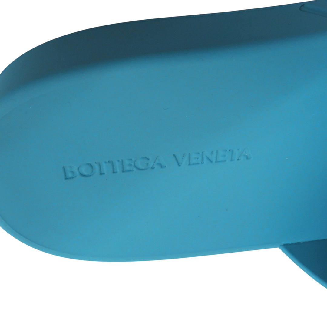 Pristine BOTTEGAVENETA Sandals blue rubber mens 42