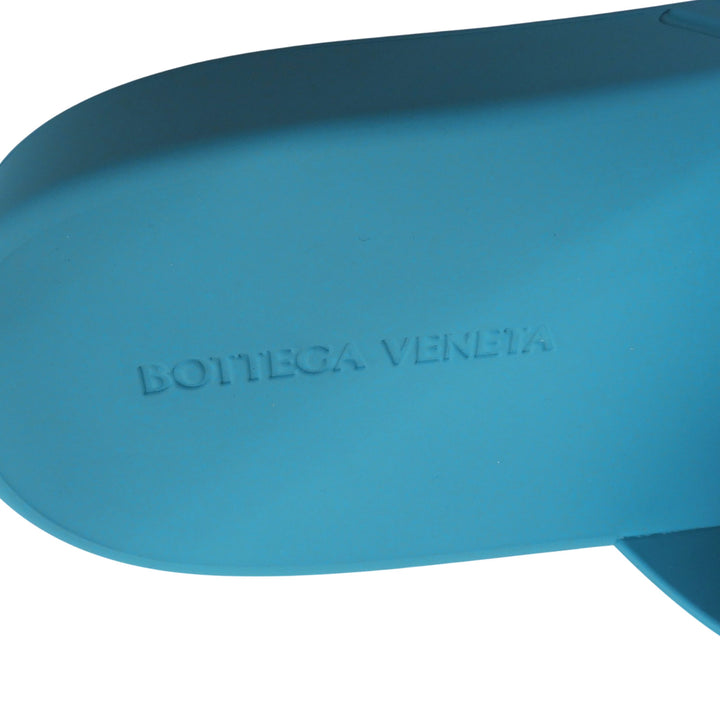 Pristine BOTTEGAVENETA Sandals blue rubber mens 42