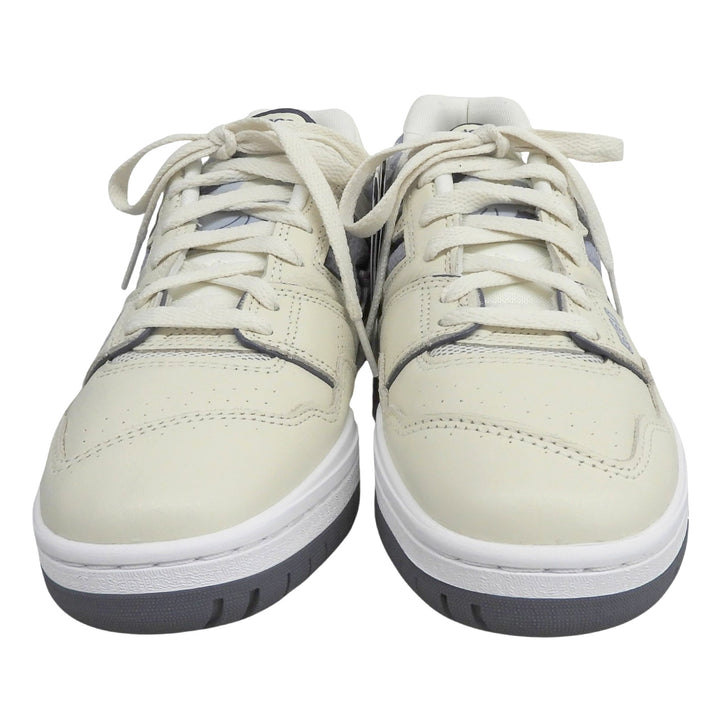 Pristine NEW BALANCE Low cut sneakers N logo leather Ivory mens 25.5cm BB550PLA