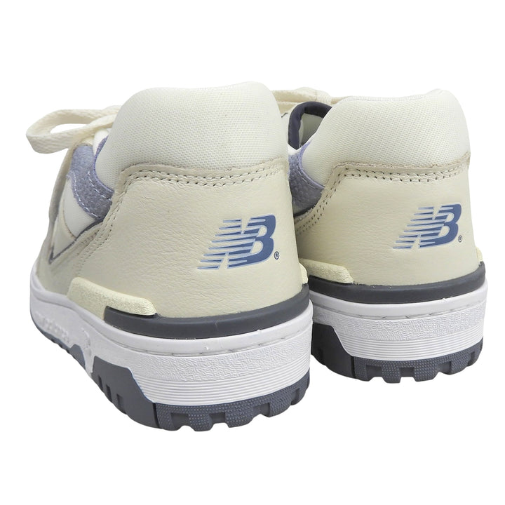 Pristine NEW BALANCE Low cut sneakers N logo leather Ivory mens 25.5cm BB550PLA