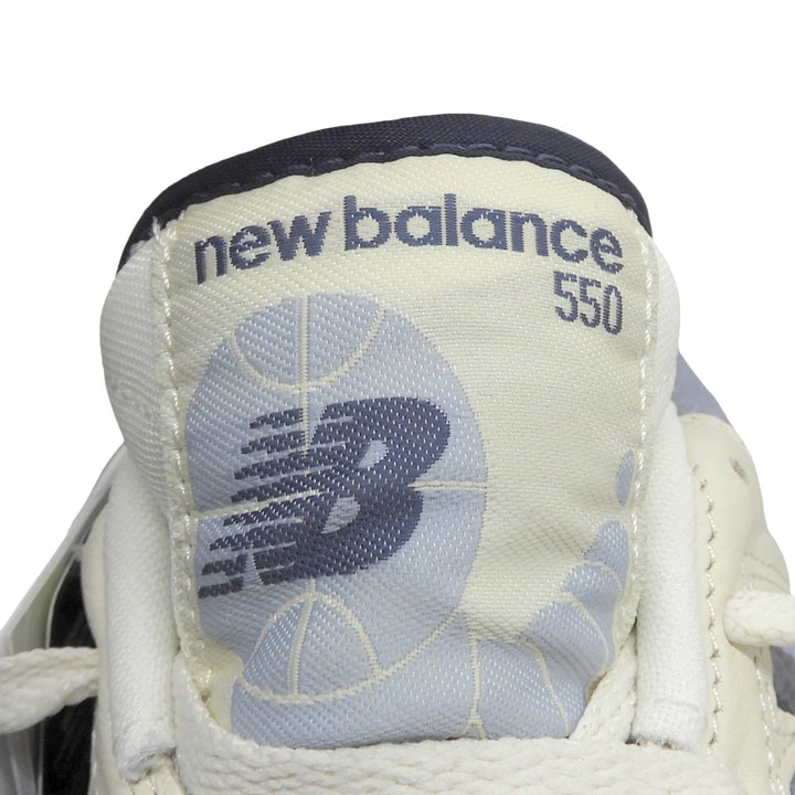Pristine NEW BALANCE Low cut sneakers N logo leather Ivory mens 25.5cm BB550PLA