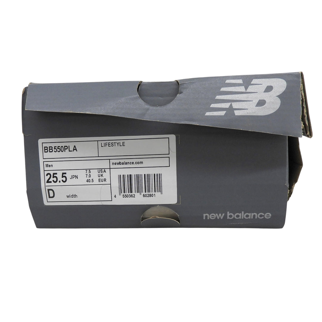 Pristine NEW BALANCE Low cut sneakers N logo leather Ivory mens 25.5cm BB550PLA