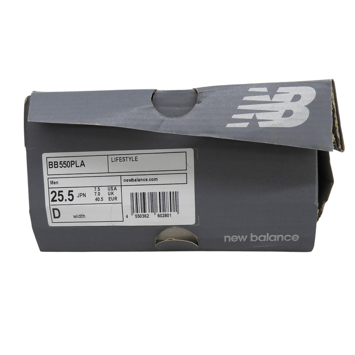 Pristine NEW BALANCE Low cut sneakers N logo leather Ivory mens 25.5cm BB550PLA