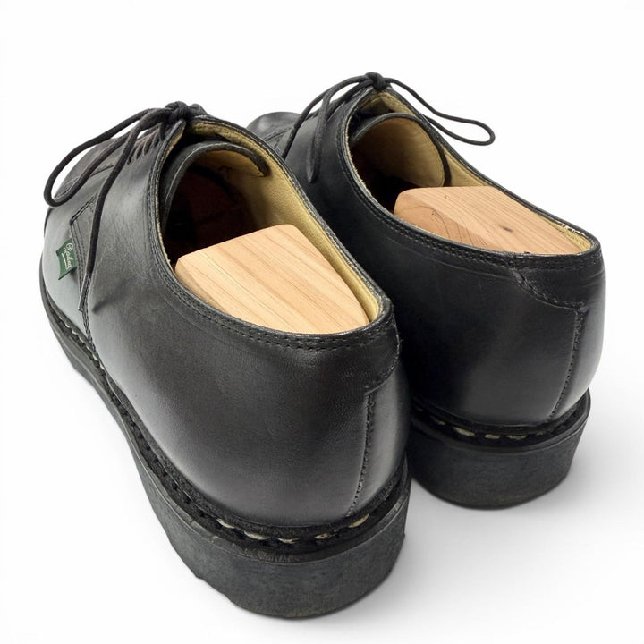 Great Paraboot Dress shoes AZAY Cap Toe Lace Up black leather mens