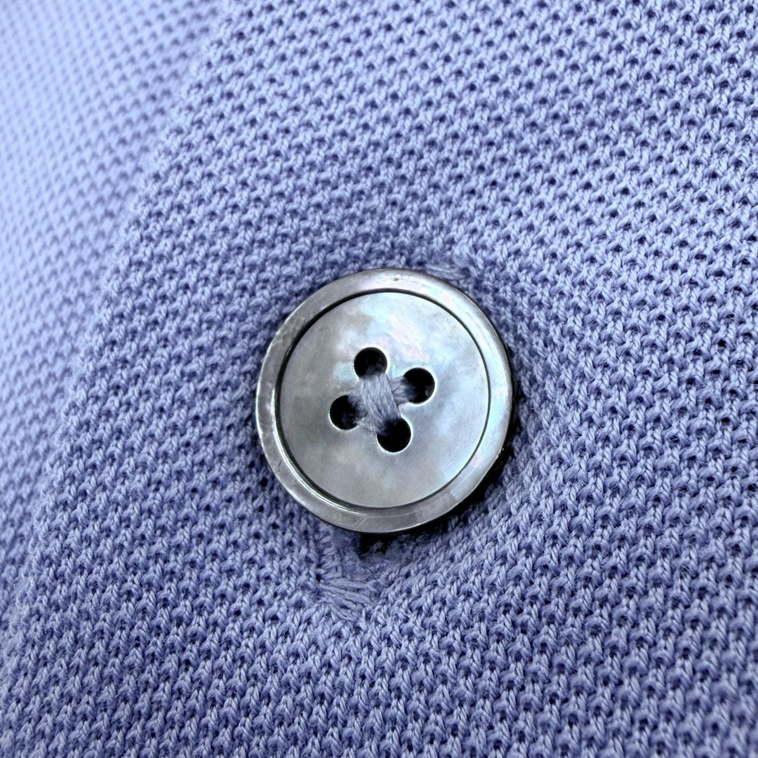 Excellent HERMES Short sleeve polo shirt purple cotton mens XL