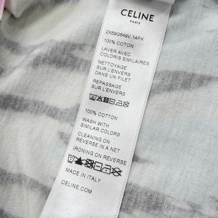 Great CELINE Short sleeve T-shirt Multi cotton mens L 2X59G649V