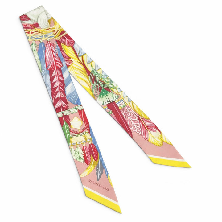 Excellent HERMES scarf Twilly Danse Pacifique silk Women
