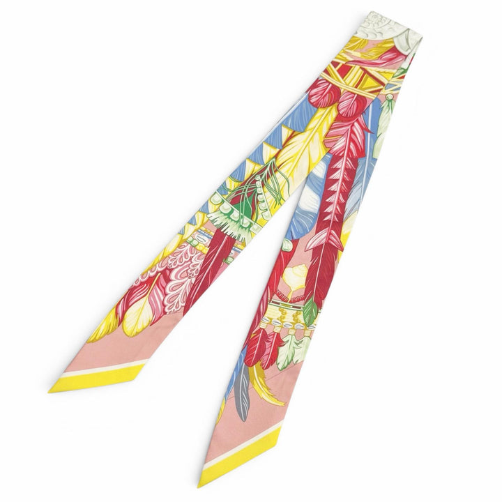 Excellent HERMES scarf Twilly Danse Pacifique silk Women