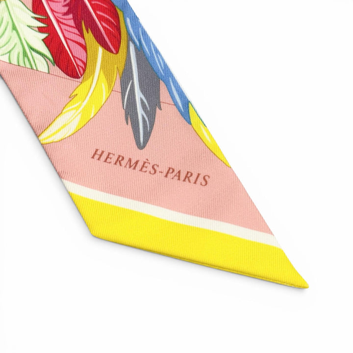 Excellent HERMES scarf Twilly Danse Pacifique silk Women