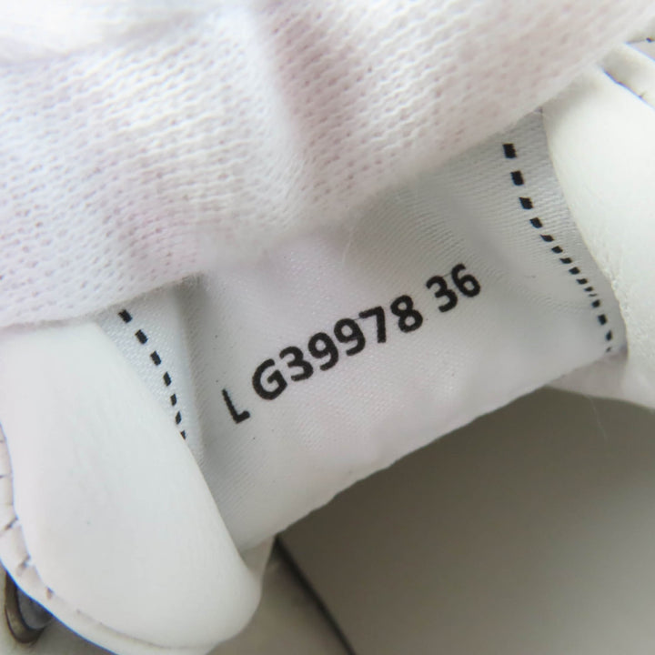 Pristine CHANEL Low cut sneakers COCO Mark leather white leather Women 36 G39978