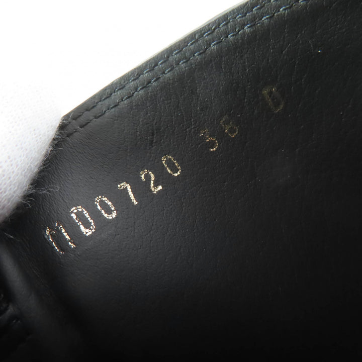Great Christian Dior short boots EMPREINTE black leather Women 38
