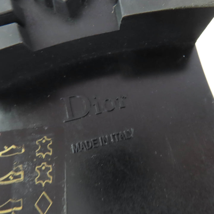 Great Christian Dior short boots EMPREINTE black leather Women 38