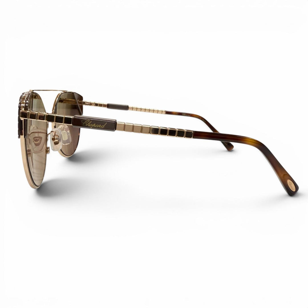 Excellent Chopard sunglasses Pink gold mens SCHC40