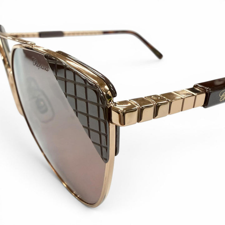 Excellent Chopard sunglasses Pink gold mens SCHC40