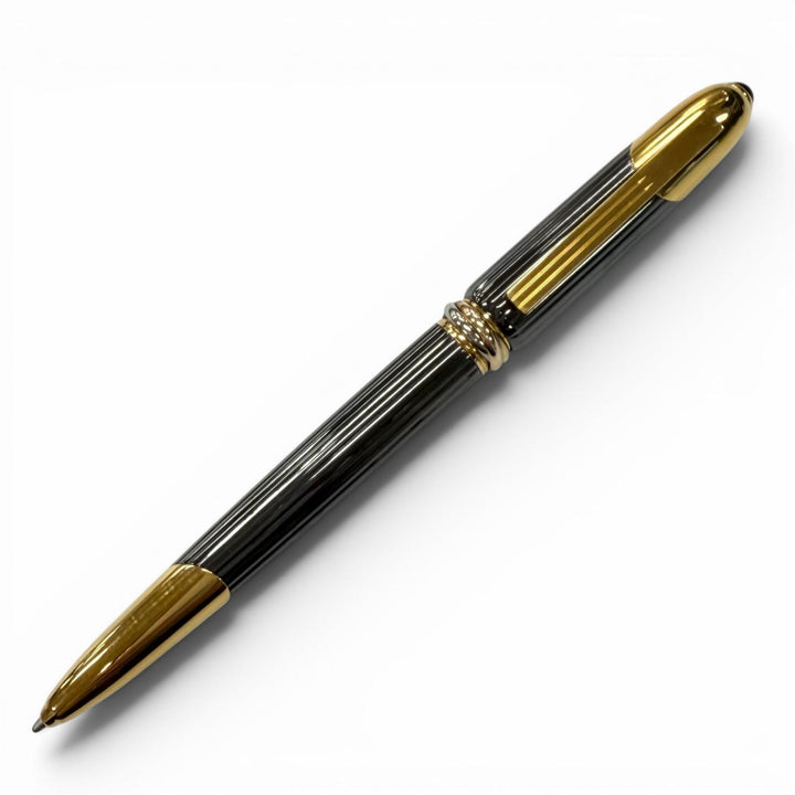 Very Good Cartier Ballpoint pen Cougar de Cartier Trinity black Colored stone