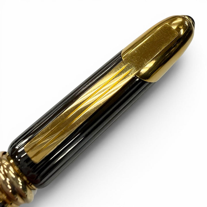 Very Good Cartier Ballpoint pen Cougar de Cartier Trinity black Colored stone