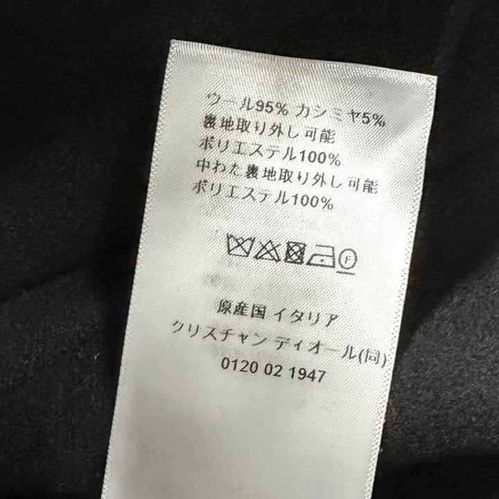 Excellent Christian Dior Best with liner black wool Women 44 350G18A0060