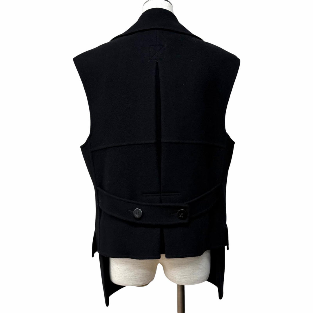 Excellent Christian Dior Best with liner black wool Women 44 350G18A0060