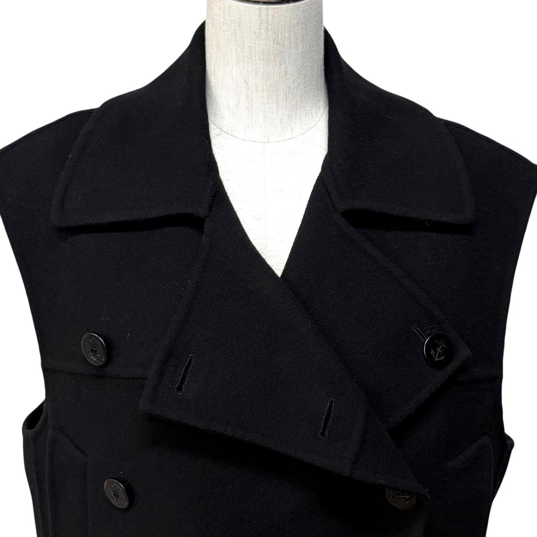 Excellent Christian Dior Best with liner black wool Women 44 350G18A0060