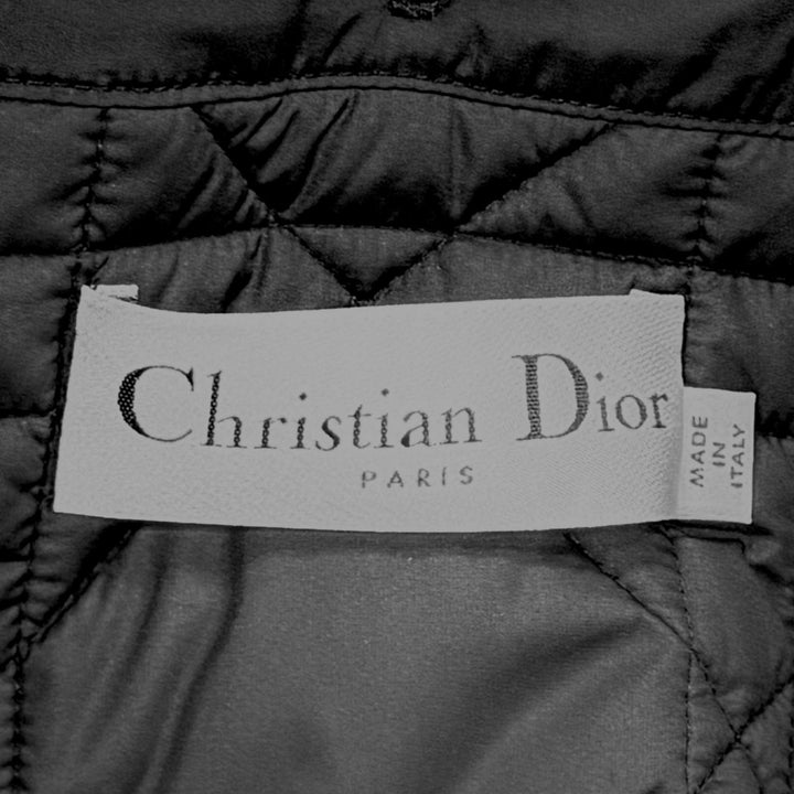 Excellent Christian Dior Best with liner black wool Women 44 350G18A0060