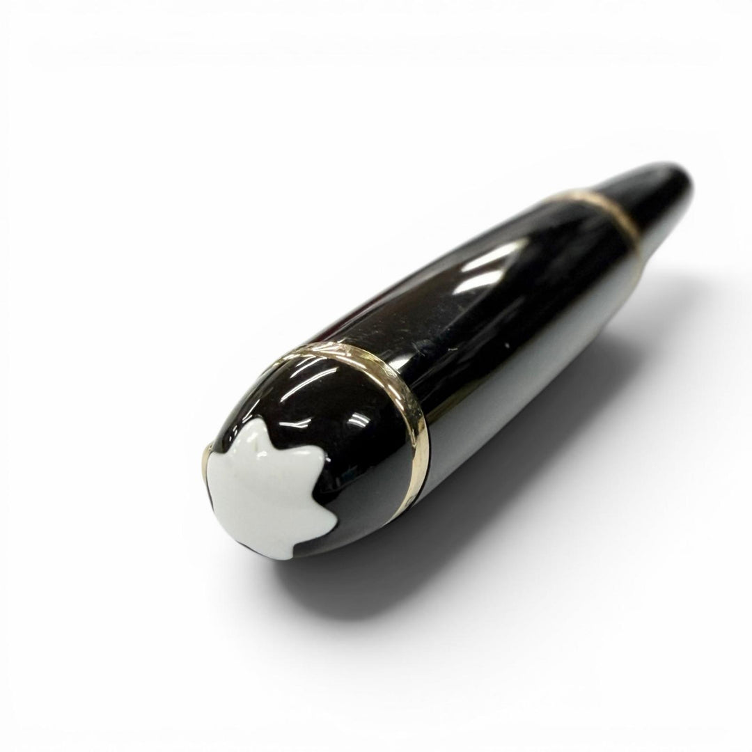 Excellent MONTBLANC fountain pen Meisterstück Classic white star black 14K mens