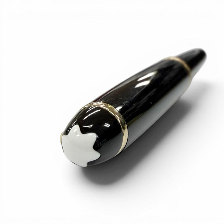 Excellent MONTBLANC fountain pen Meisterstück Classic white star black 14K mens
