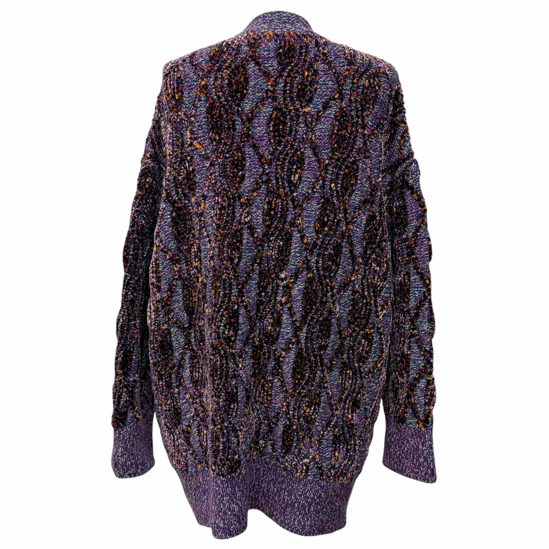 Excellent CHANEL cardigan Purple Viscose Women 38 P73870